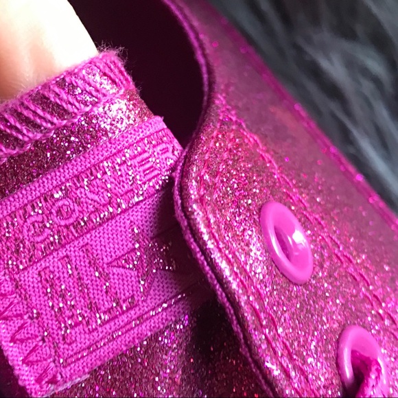 NEW 💓 CONVERSE WOMENS PINK GLITTER - Picture 6 of 8
